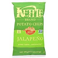 Los mejores  - Kettle Brand - Virutas de patata Jalapeno caliente - 5 oz.